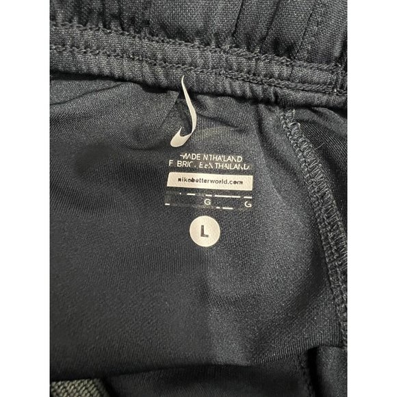 Nike Training Joggers Track Pants Men Size Large Blue Pockets Side Gray Stripe - Picture 8 of 11